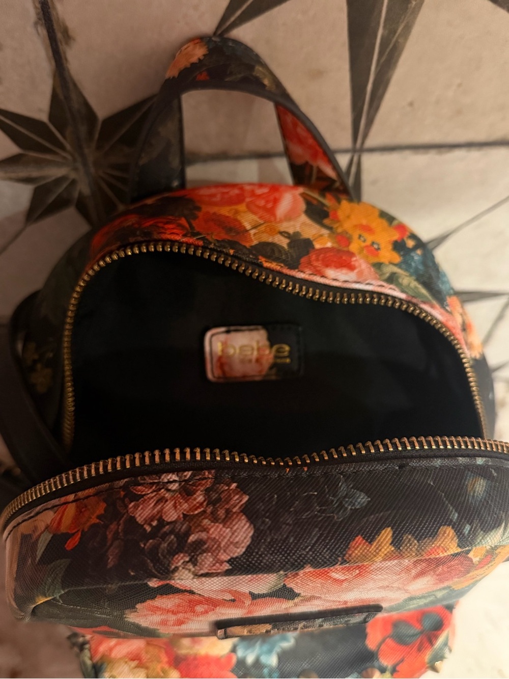 bebe Floral Mini Backpack - Picture 3 of 5